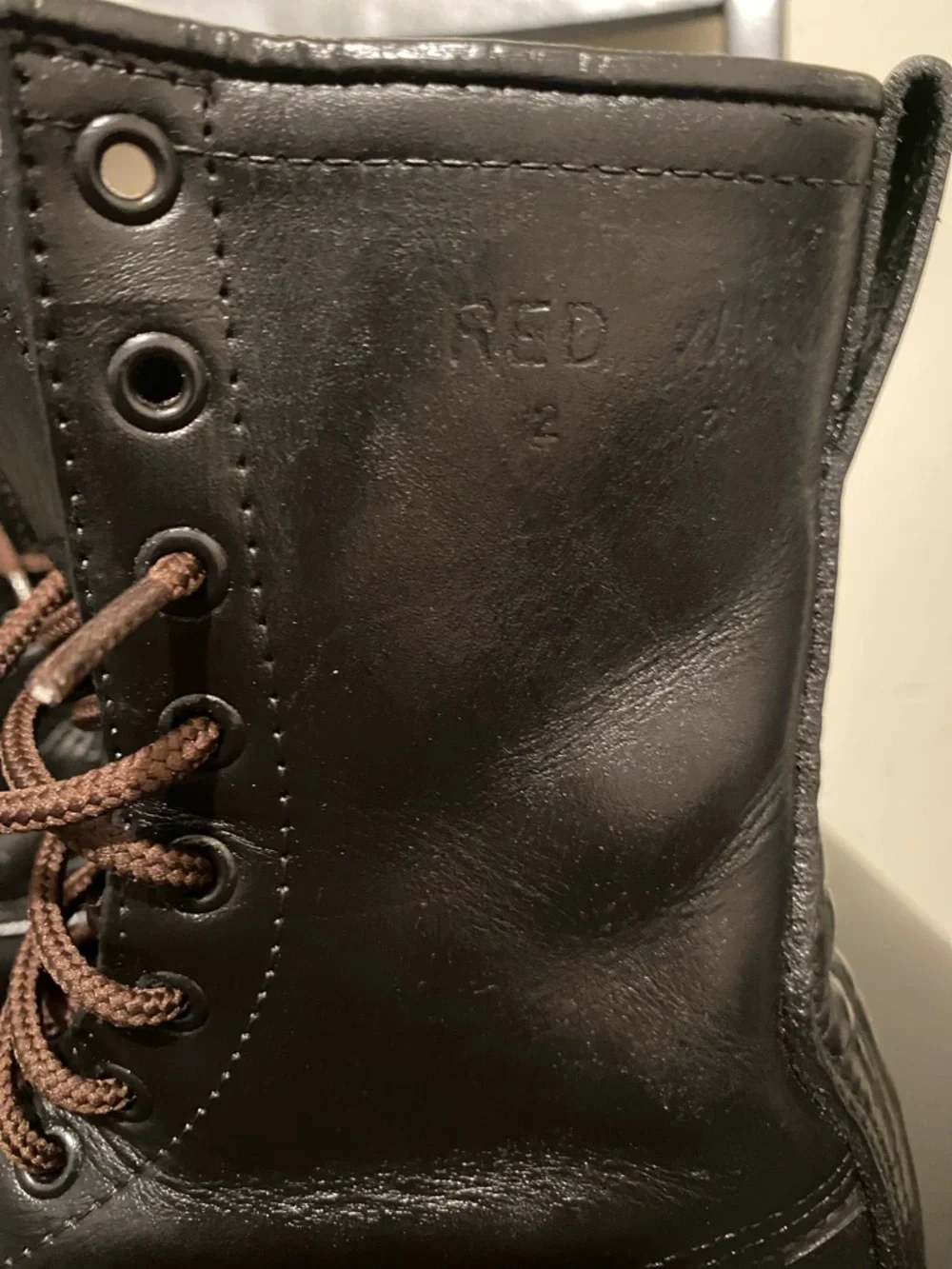 Vintage high tops Redwings Irish Setter Sport Men's Black Leather Boots - Picture 6 of 8